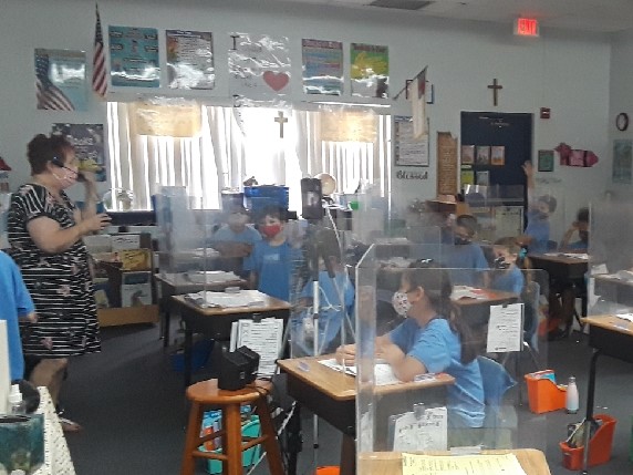 2nd grade class with teacher