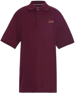 Uniform shirt burgundy