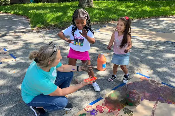 Kids Finger Painting